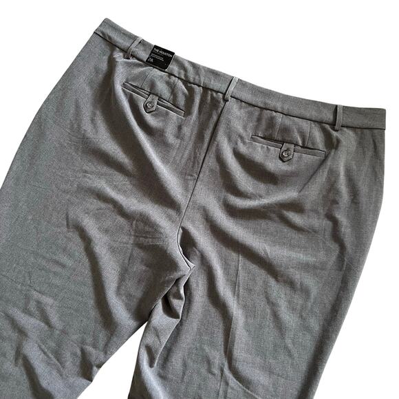 Lane Bryant The Houston Trouser Pant 28 Long Tall Gray Straight Work Office Chic - Picture 6 of 9